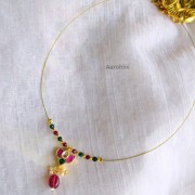 Invisible jadau kundan necklace-04