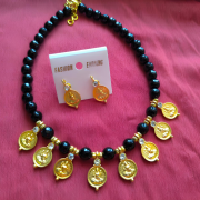 Lakshmi coin necklace-1