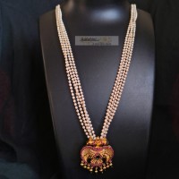 Handmade pearl Necklace-01