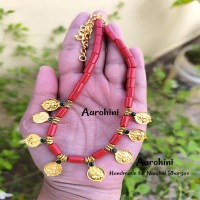 coral-lakshmi-coin-necklace